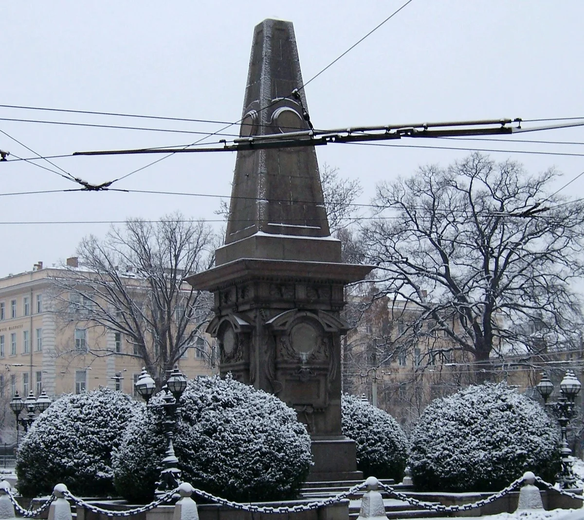 The Monument to Vasil Levski in central Sofia, Bulgaria